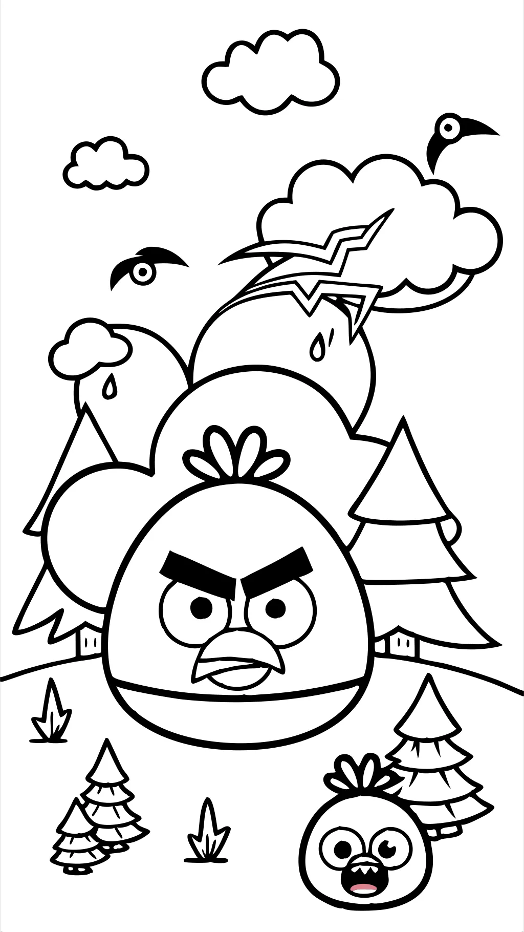 angry bird coloring pages